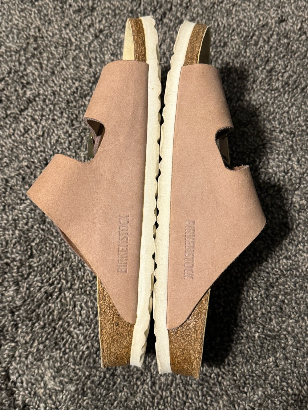 Birkenstock Arizona Soft Mauve Suede Sandals Size 8 (39) Like New! - Picture 3 of 4